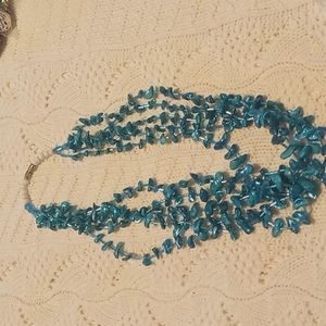 Stone 5 layer necklace